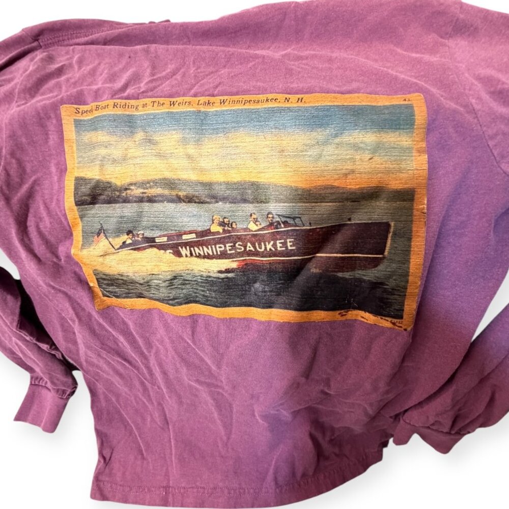Lake Winnipesaukee x Harvey Traveler Long Sleeve Tee – Comfort Colors – Size S